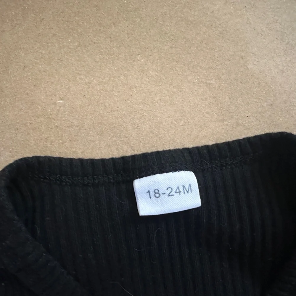 Black Ribbed Cardigan - Picture 2 of 3